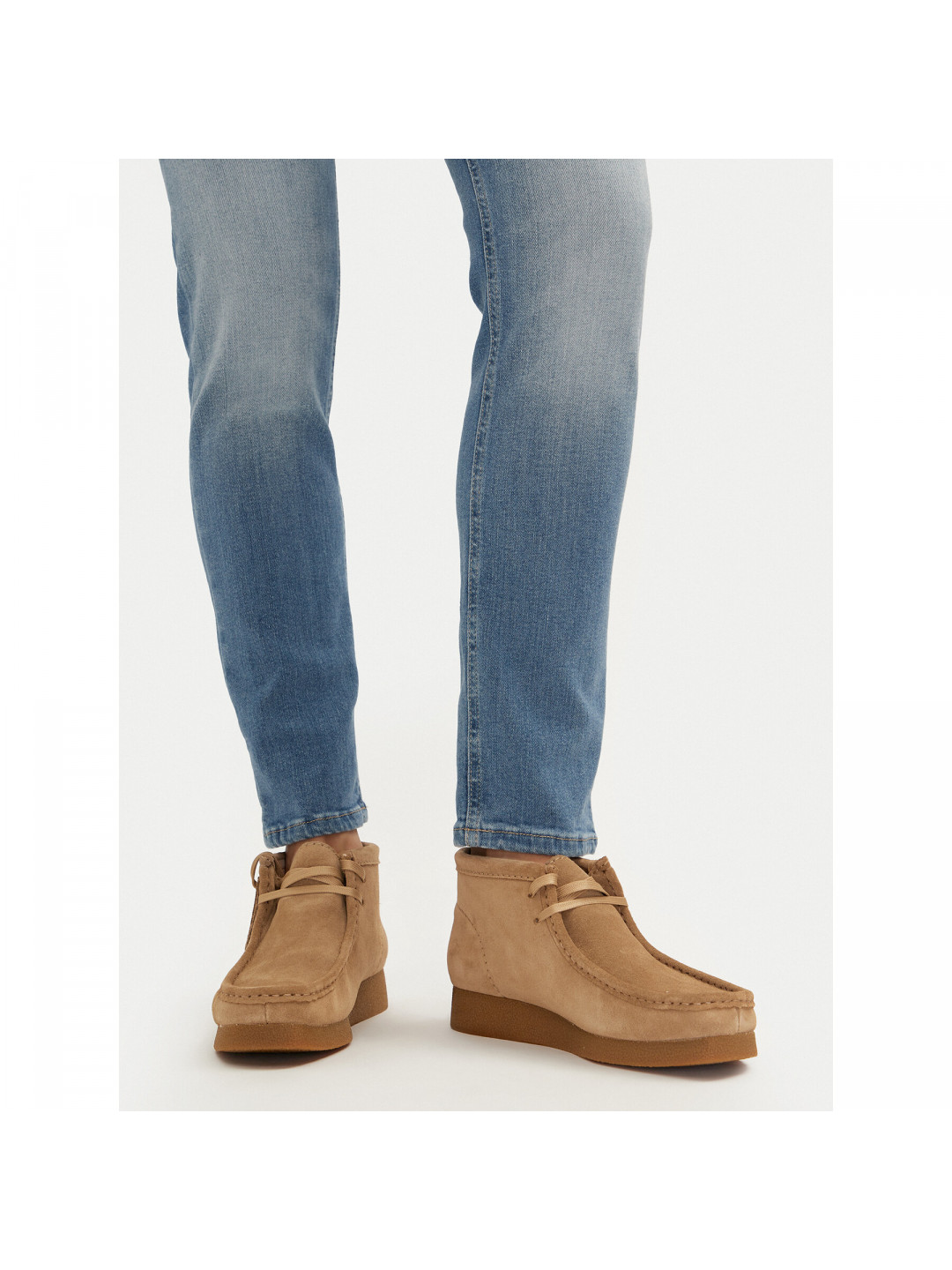 Kotníková obuv Clarks WallabeeEvoBt 261747444 Béžová
